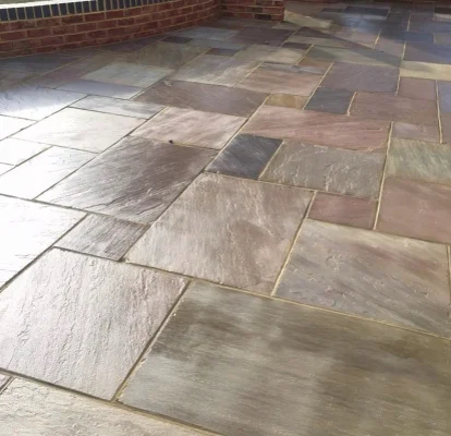 Patio installation completed by Ascot Paving Specialists