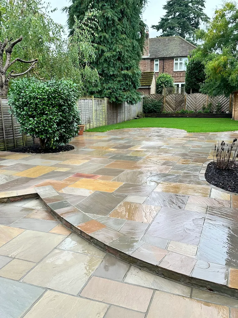 Sandstone paving project completed in Ascot, Berkshire — project 5