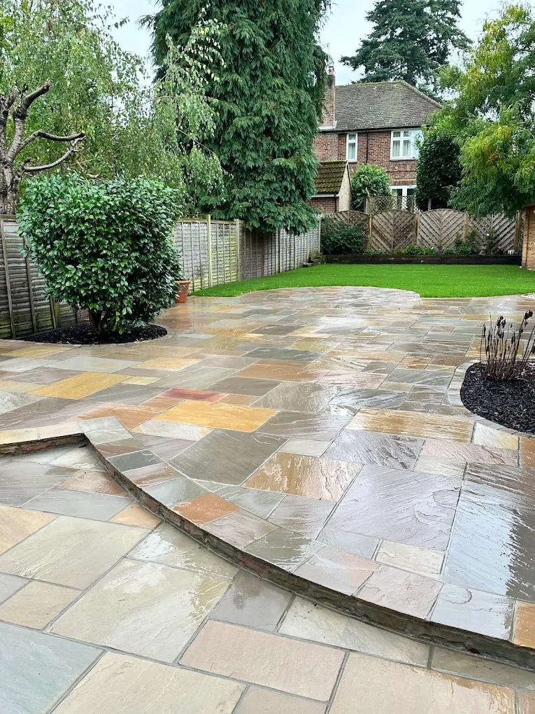 Patios installed at a home in Ascot