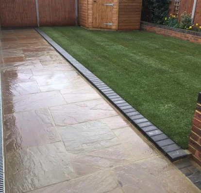 Sandstone paving project completed in Ascot, Berkshire — project 7