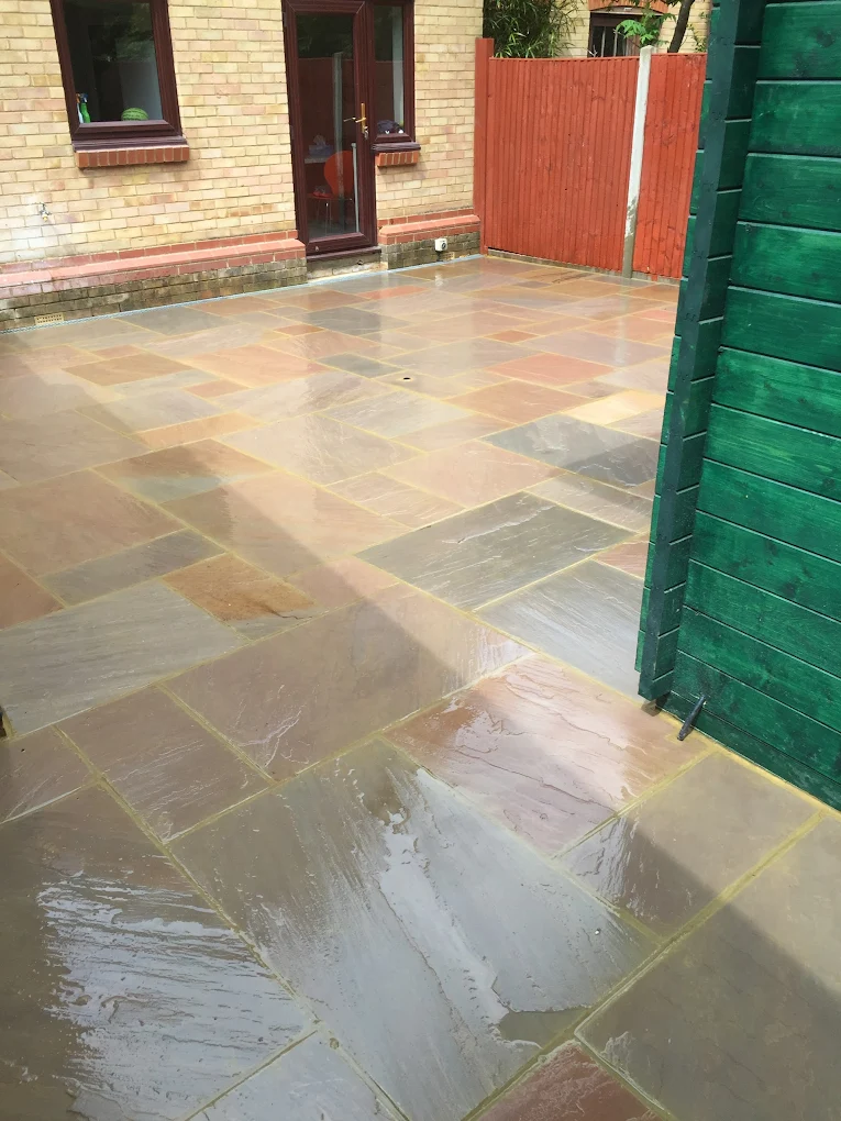 Sandstone paving project completed in Ascot, Berkshire — project 10