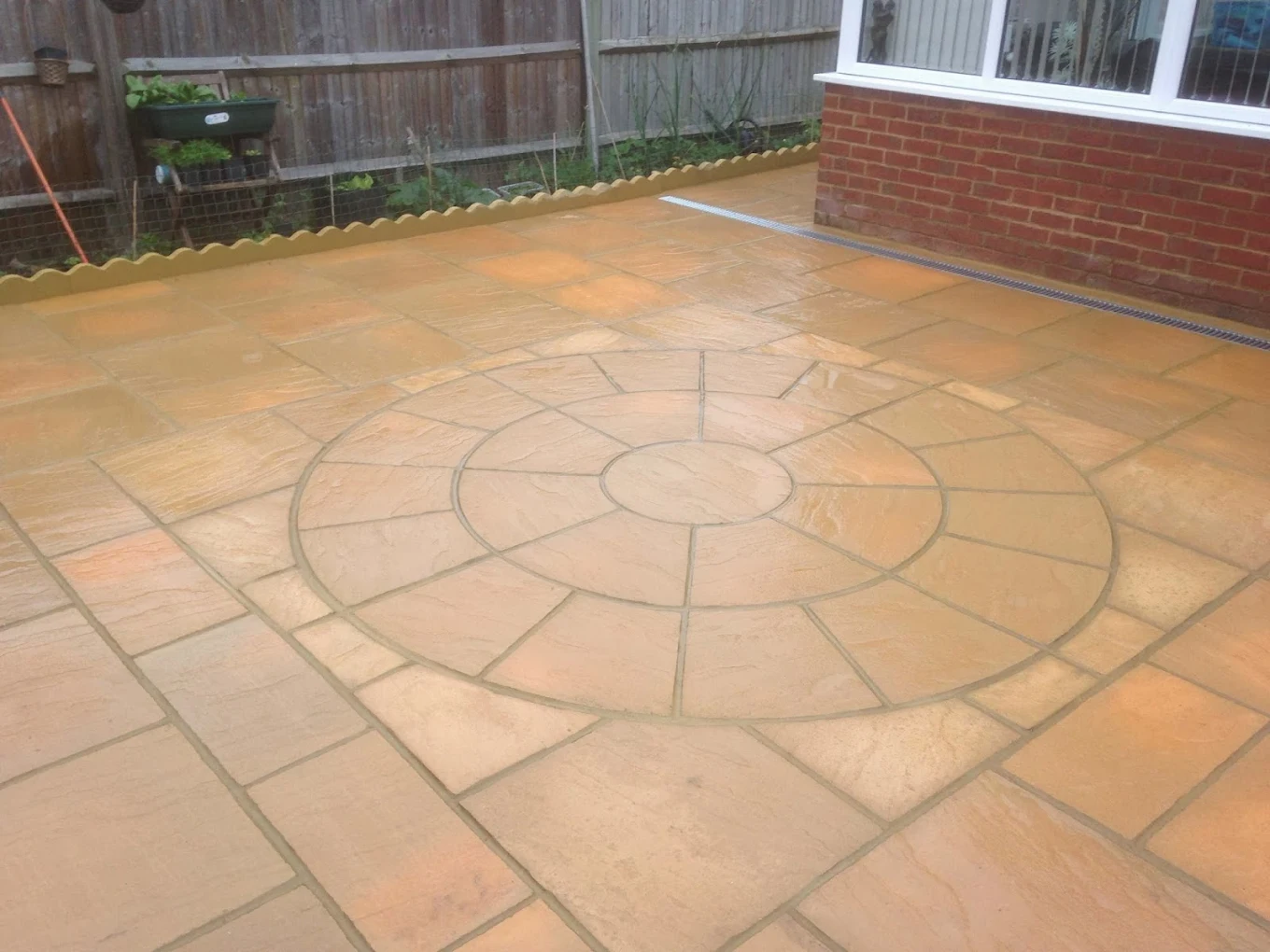 Sandstone finish at an Ascot property